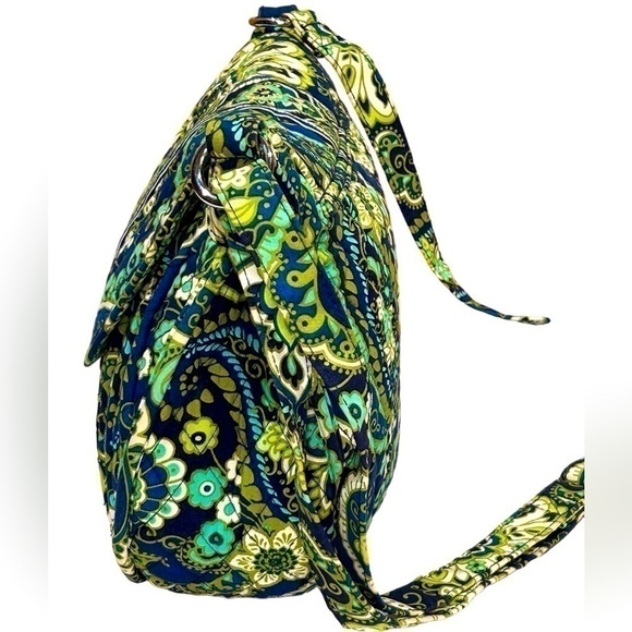 Vera Bradley Saddle Up Rhythm & Blues Green/Blue/Yellow Crossbody EUC RETIRED - Picture 4 of 8
